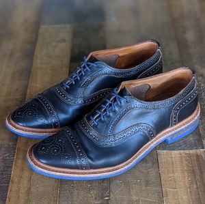Allen Edmonds Strandmok Black w/ Blue Dainite Sole 11.5